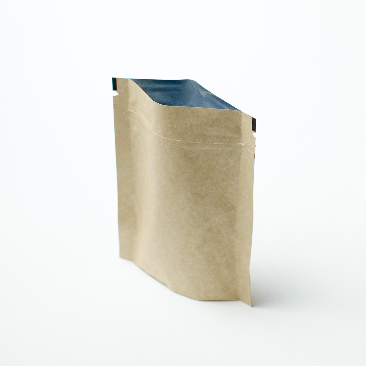 Compostable Stand Up Pouch with Zipper - 2oz Kraft